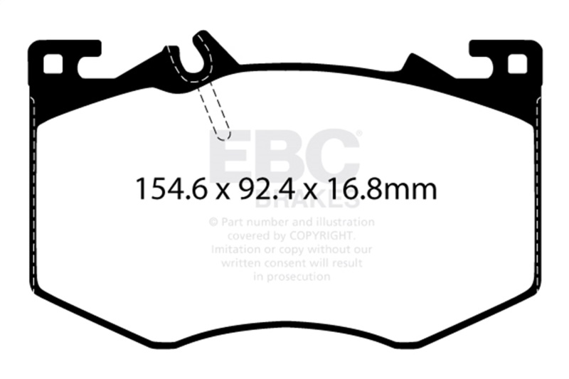 EBC 2020+ Mercedes-Benz A35 AMG 4Matic 2.0T Redstuff Front Brake Pads - Image 3