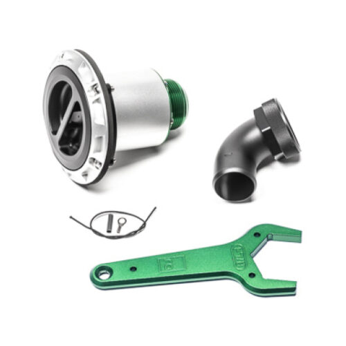 Radium Engineering Remote Mount Vented Standard Filler 1.5in Elbow