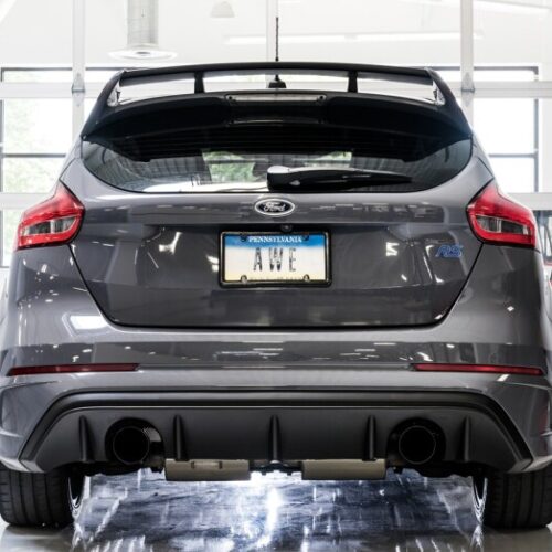 AWE Tuning Track Edition Cat-Back Exhaust - Diamond Black Tips for Ford Focus RS