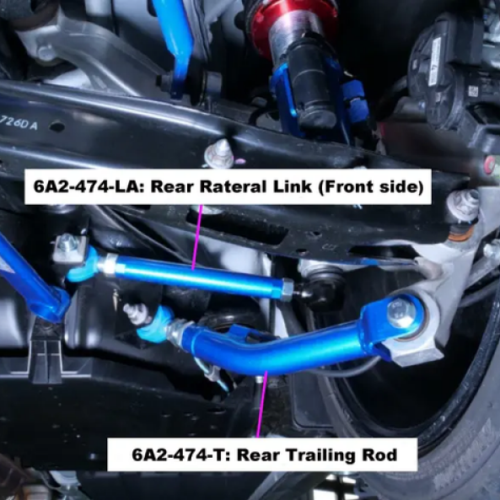 Cusco 2022+ Subaru WRX / 2018+ Subaru Crosstrek Adjustable Rear Trailing Rod Set - Image 2