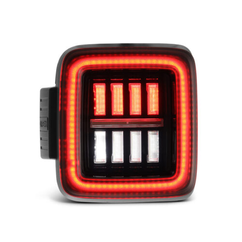 AlphaRex 18-23 Jeep Wrangler JL NOVA Prismatic LED Taillights Alpha-Black - Image 4