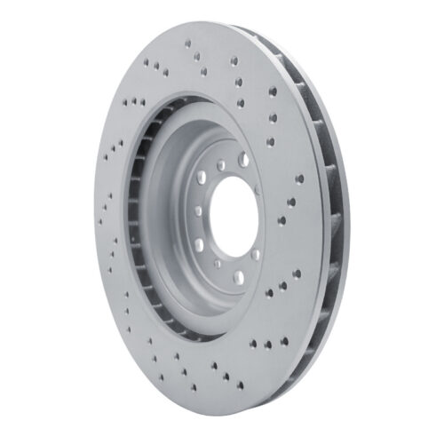 DFC 08-11 BMW 1 Series M Front Left Drilled Hi-Carbon Alloy Geomet Coated Rotor - Image 4