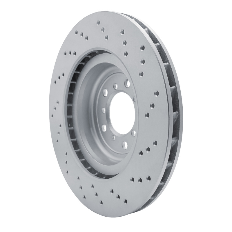 DFC 08-11 BMW 1 Series M Front Left Drilled Hi-Carbon Alloy Geomet Coated Rotor - Image 4