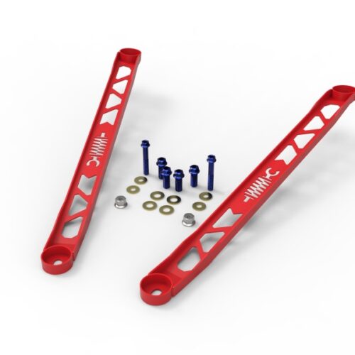 aFe Power CONTROL 304 Stainless Steel Front Suspension Strut Brace Red - Toyota GR Supra (A90) 20-21 - Image 3