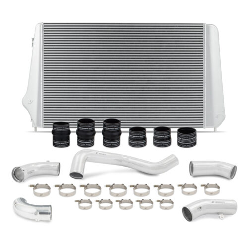 Mishimoto Intercooler Kit - Silver w/ Polished Pipes for 17-19 GM L5P Duramax