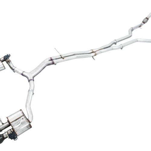 AWE Tuning SwitchPath Exhaust - Non-Resonated (Black 102mm Tips) for Audi B9 S5 Sportback