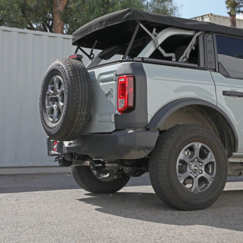aFe Power Vulcan 3in 304 SS Axle-Back Exhaust 2021 Ford Bronco L4-2.3L (t)/V6-2.7L (tt) w/ Black Tips - Image 4