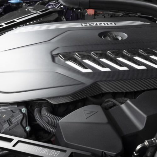 Dinan for 19-26 BMW B58D (G01/G02/G20/G22/G23/G26/G42) Matte Carbon Fiber Engine Cover w/Gloss Accents - Image 8