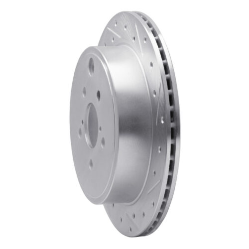 Alternative view of R1 Concepts for 10-25 Scion FR-S Rear Right Drilled & Slotted Silver Brake Rotor