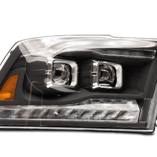 Raxiom for 2009-2018 RAM 1500 LED Projector Headlights w/ Switchback Turn Signals- Blk Housing (Clear Lens) - Image 5