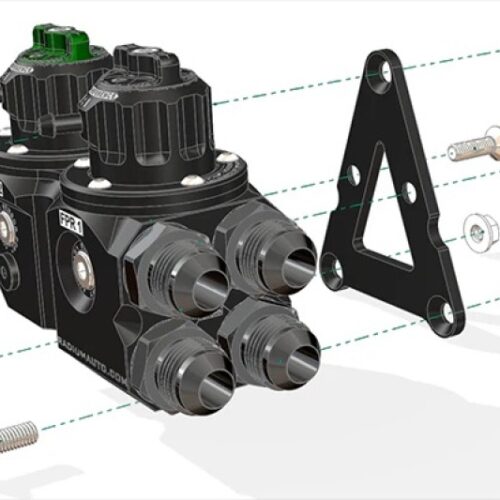 Alternative view of Radium Engineering Dual Fuel Pressure Regulator (DFPR)