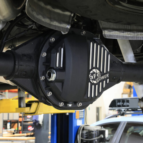 aFe Power Pro Series AAM 9.5/9.76 Rear Diff Cover Black w/Mach Fins 14-19 GM Silverado/Sierra 1500 - Image 9