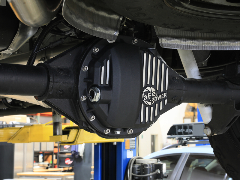 aFe Power Pro Series AAM 9.5/9.76 Rear Diff Cover Black w/Mach Fins 14-19 GM Silverado/Sierra 1500 - Image 9
