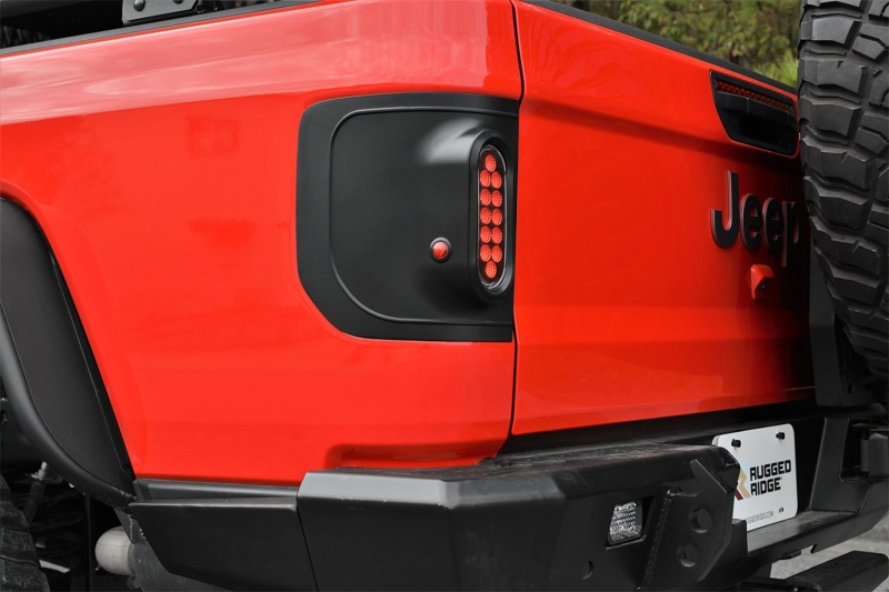 Rugged Ridge 11652.02 20-24 Jeep Gladiator Flush Mount Tail Light (Pair) - Blk - Image 2