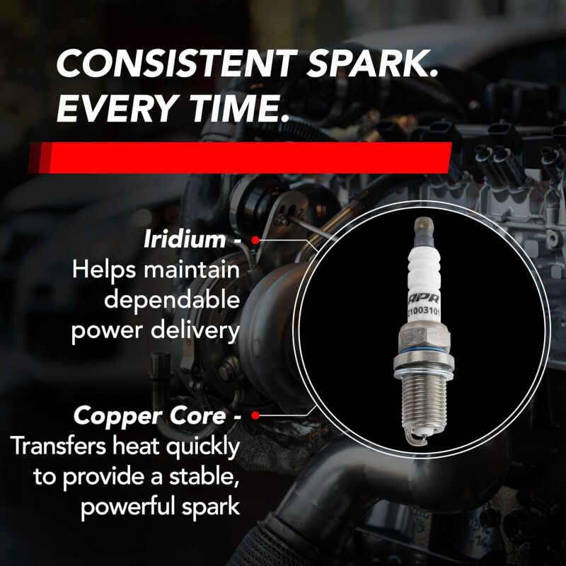 APR EA888.1/2/EA837/EA113 Iridium Pro Spark Plug - Heat Range 9 - 14mm x 19mm x 16mm - SINGLE - Image 2
