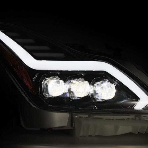 AlphaRex 08-13 Infiniti G37 NOVA LED Proj Headlights Alpha Black w/Activ Light/Seq Signal/Switch DRL - Image 3