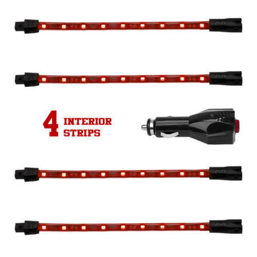 Alternative view of XK Glow Single Color XKGLOW UnderglowLED Accent Light Car/Truck Kit Red - 4x8In