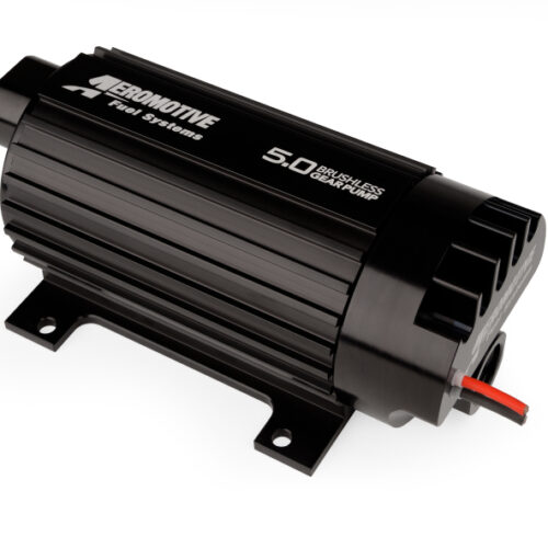 Alternative view of Aeromotive 5.0 Brushless Spur Gear External Fuel Pump - In-Line - 5gpm