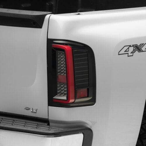 Raxiom for 2007-2013 Chevy Silverado 1500 G2 LED Tail Lights- Black Housing (Clear Lens)