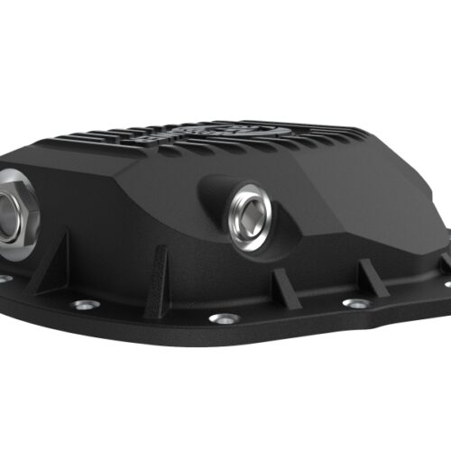 aFe Power 2020 Chevrolet Silverado 2500 HD Rear Differential Cover Black ; Pro Series w/ Machined Fins - Image 5