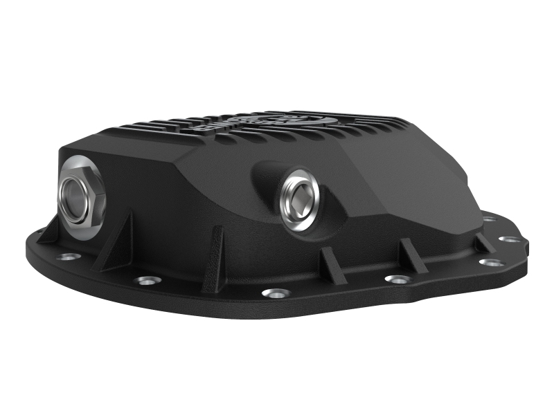 aFe Power 2020 Chevrolet Silverado 2500 HD Rear Differential Cover Black ; Pro Series w/ Machined Fins - Image 5