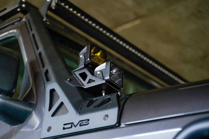 DV8 Offroad 2018+ Jeep Wrangler JLO A Pillar Dual Light Pod Mounts - Image 2