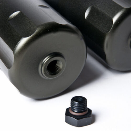 Alternative view of Radium Engineering Dual Universal Catch Can Kit - Fluid Lock