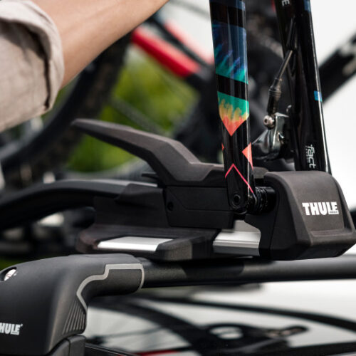 Thule TopRide Fork-Mounted Roof Bike Rack (Fits 9-15mm Thru-Axle & Standard 9mm Quick-Release Bikes) - Image 6