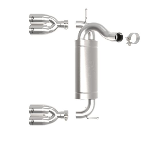 aFe Power Rebel Series 2.5in 409 SS Axle-Back Exhaust Polished 07-18 Jeep Wrangler (JK) V6-3.6L/3.8L - Image 7