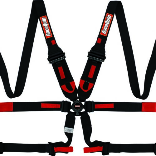 RaceQuip Black FIA CAMLOCK 6pt 2in Pull Down Lap FHR