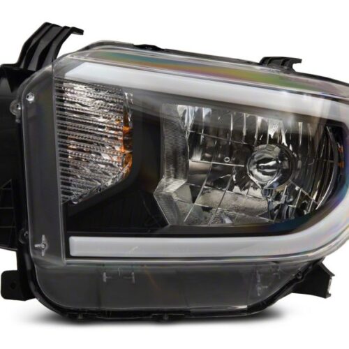 Raxiom for 2014-2021 Toyota Tundra Axial Series Headlights w/ SEQL LED Bar- Black Housing (Clear Lens) - Image 3