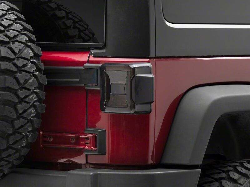 Raxiom for 2007-2018 Jeep Wrangler JK LED Tail Lights- Red Housing- Smoked Lens - Image 9