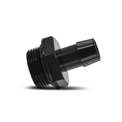 Alternative view of Mishimoto 16ORB to 3/4in. Hose Barb Aluminum Fitting - Black