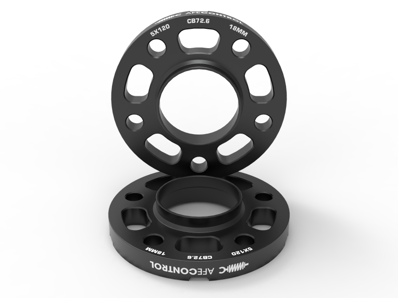 aFe Power CONTROL Billet Aluminum Wheel Spacers 5x120 CB72.6 18mm - BMW - Image 2