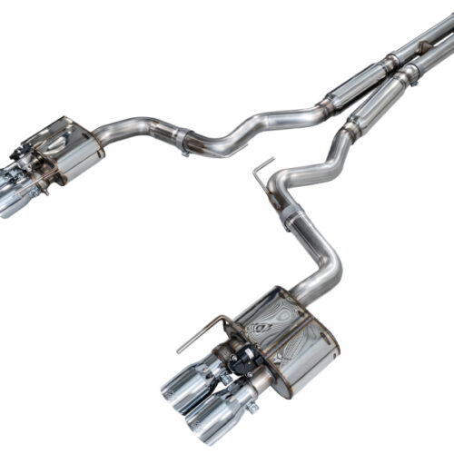 AWE Tuning SwitchPath Exhaust - Chrome Silver Tips for 18-23 S550 Mustang GT
