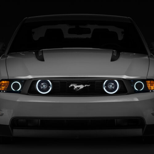 Raxiom for 2005-2012 Ford Mustang GT LED Halo Fog Lights (Smoked) - Image 8