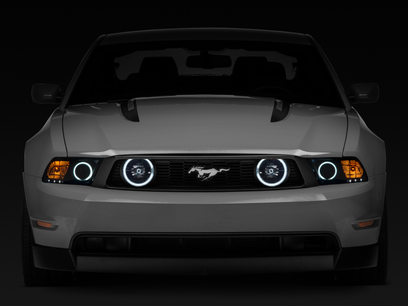 Raxiom for 2005-2012 Ford Mustang GT LED Halo Fog Lights (Smoked) - Image 8