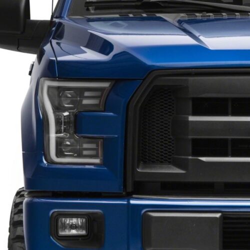 Raxiom for 2015-2017 Ford F-150 G3 Projector Headlights w/ LED Accent- Black Housing (Clear Lens) - Image 6