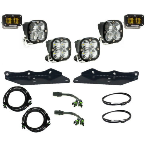 Baja Designs for 17-20 Ford F-150 Raptor S2 SAE Pro Fog Pocket Kit - Amber