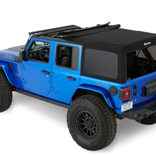 Bestop 18-26 Jeep Wrangler JL 4-Door Supertop (Premium Black Twill) - Image 6