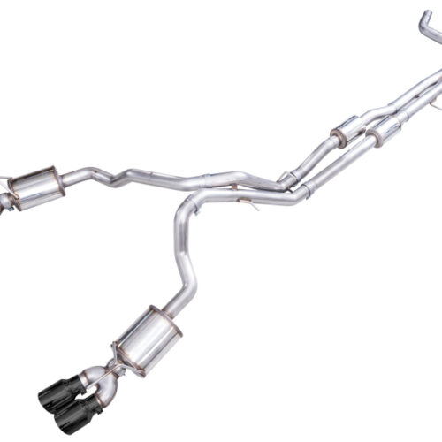 Alternative view of AWE Tuning Cat Back Exhaust - Quad Diamond Chrome Tips for AWE 2021+ Chevy Suburban/GM Yukon XL 6.2L 0FG Edition