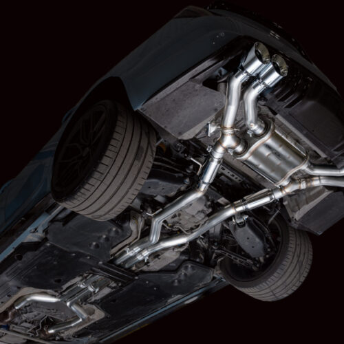 Alternative view of AWE Tuning 22-26 Cadillac CT5-V Blackwing SwitchPath Exhaust - Chrome Silver Tips