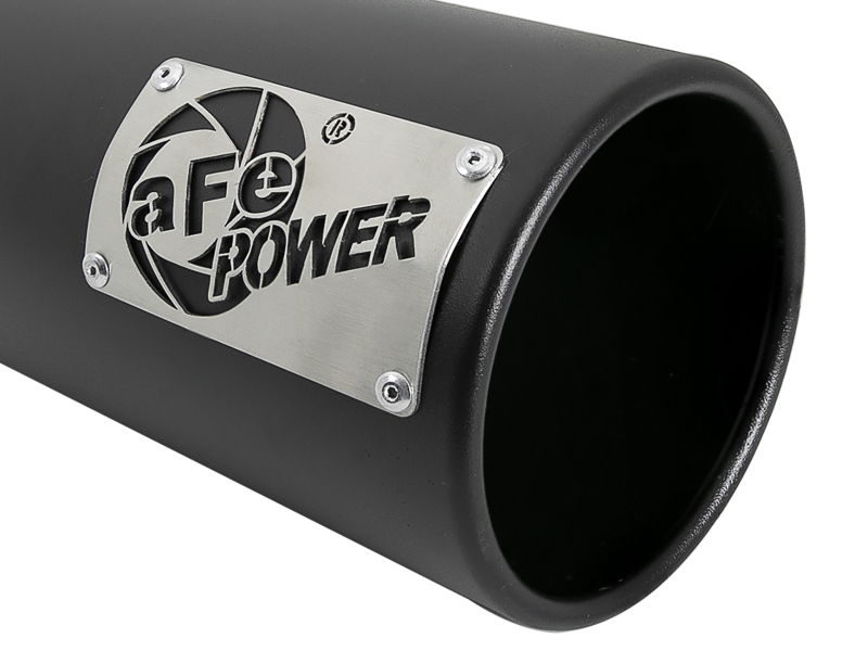 aFe Power SATURN 4S 4in SS Intercooled Exhaust Tip - Black 4in In x 5in Out x 12in L Bolt-On - Image 6