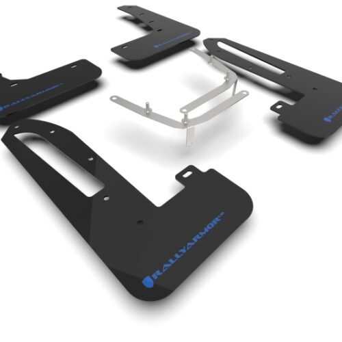 Rally Armor 23-26 Honda Civic Type R Black Mud Flap Light Blue Logo