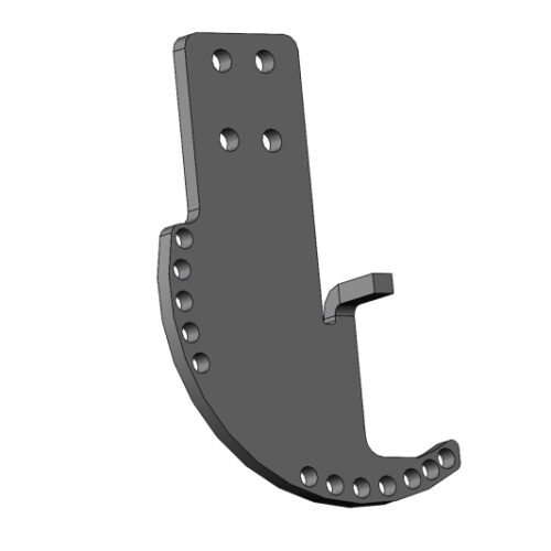 Alternative view of Addictive Desert Designs for 2019+ GMC Sierra 1500/2500 Shutter Motor Bracket