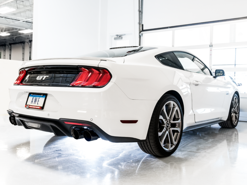 AWE Tuning SwitchPath Exhaust - Diamond Black Tips for 18-23 S550 Mustang GT - Image 7