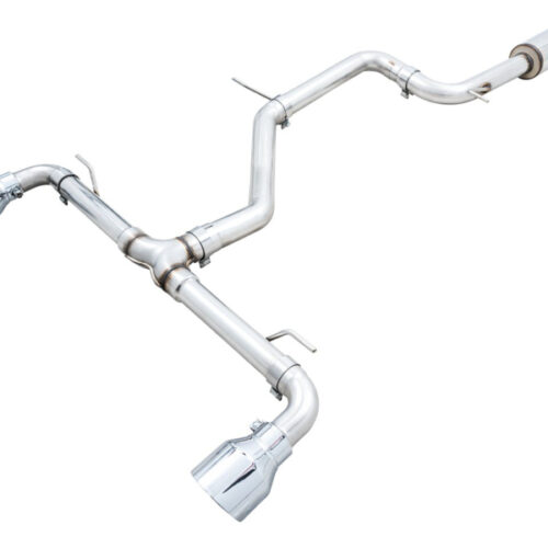 AWE Tuning 3020-32658 2022 VW GTI MK8 Track Edition Exhaust - Chrome Silver Tips