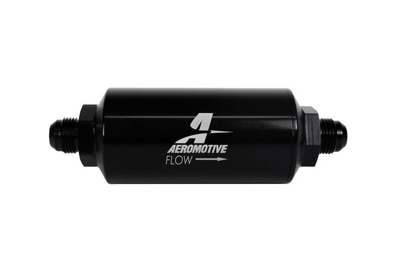 Aeromotive In-Line Filter - AN-08 size Male - 10 Micron Microglass Element - Bright-Dip Black - Image 10