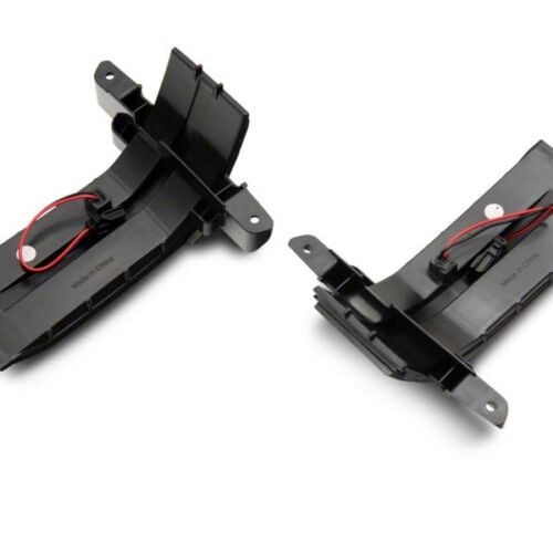 Raxiom for 2014-2019 Chevrolet Silverado Axial Series Dual-Row Amber LED Tow Mirror Lights- Smoked - Image 3