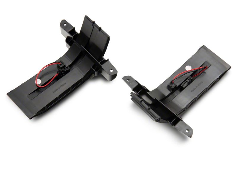 Raxiom for 2014-2019 Chevrolet Silverado Axial Series Dual-Row Amber LED Tow Mirror Lights- Smoked - Image 3